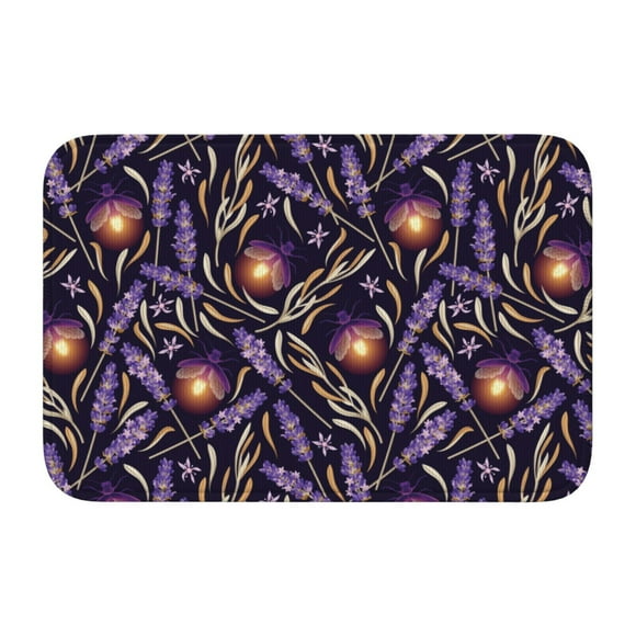 Front Door Mat Indoor/Outdoor Entrance - Lavender Flowers Watering Can 15.7x23.6 Non-Slip Entryway Rug Easy to Clean Welcome Mat for Front Door Mat, Kitchen Rugs, Bathroom Rug