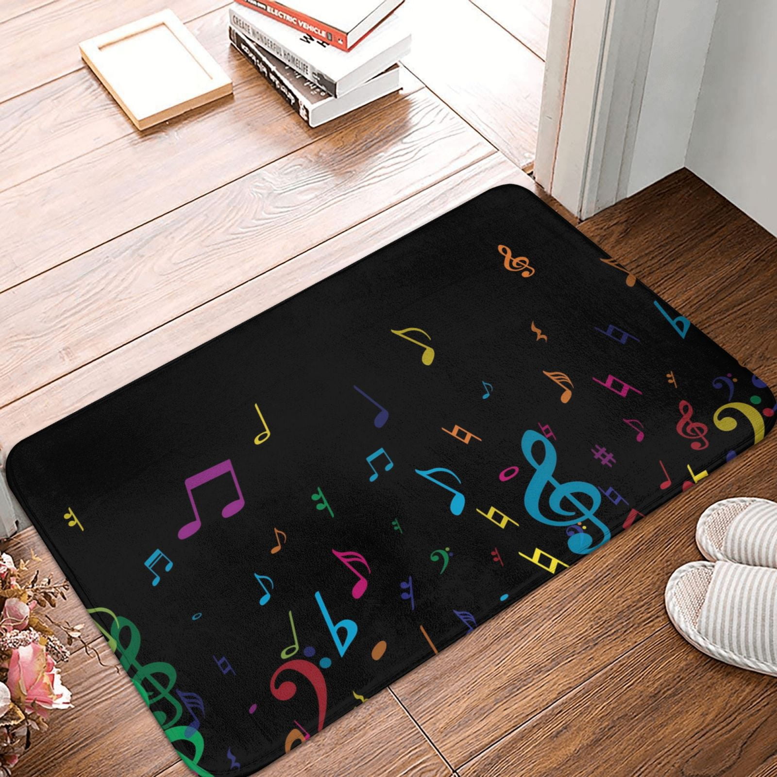 Front Door Mat Indoor Outdoor Outside Entrance - 16*24in Washable Color ...