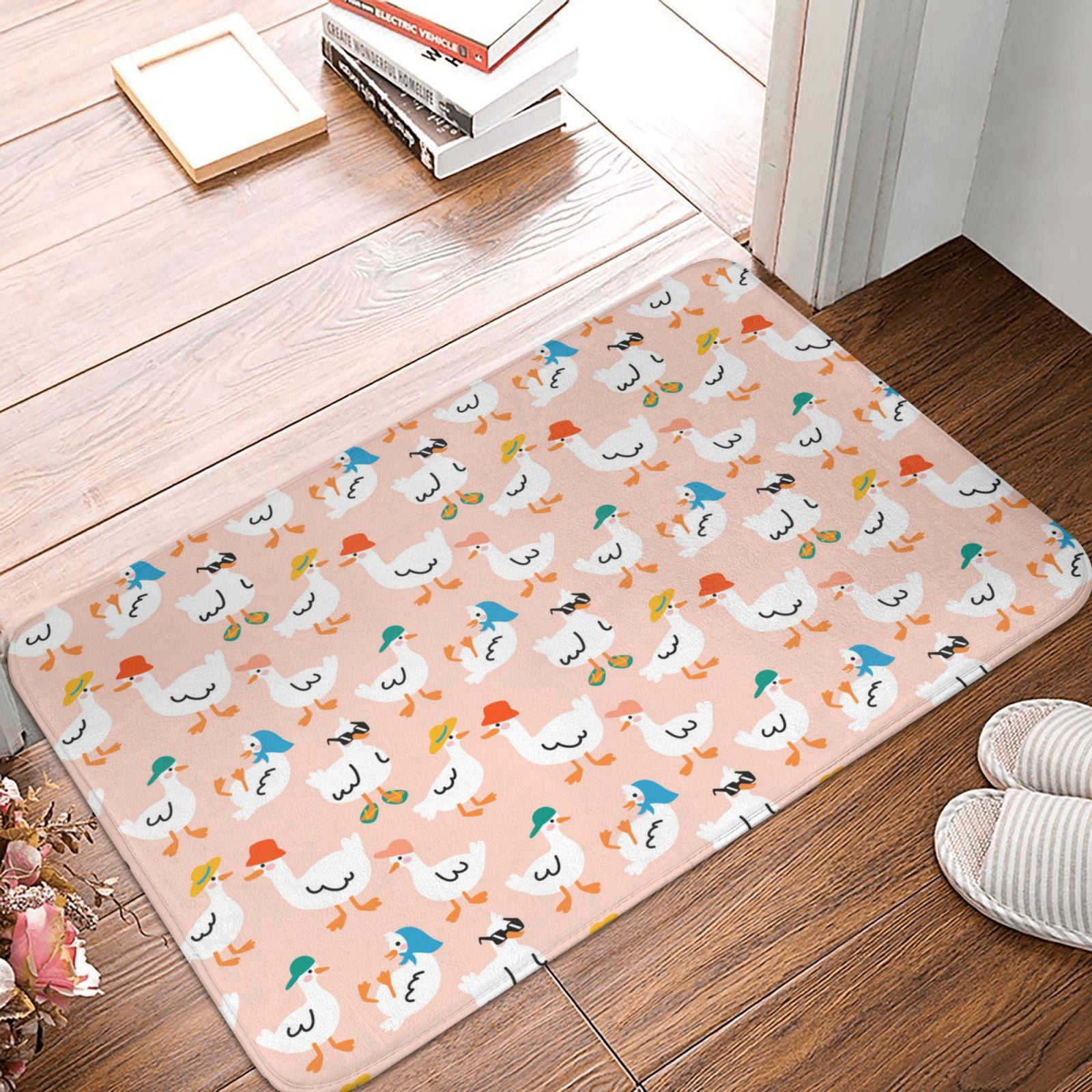 Front Door Mat Indoor Outdoor Outside Entrance - 16*24in Washable Cute ...