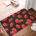 thumbnail image 1 of Front Door Mat Indoor Outdoor Outside Entrance - 16*24in Washable Cute Strawberries Thin Bathroom Rugs Fit Under Door, Bath Rugs for Bathroom, Kitchen Rugs Mats for Floor, 1 of 6