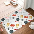 thumbnail image 1 of Front Door Mat Indoor Outdoor Outside Entrance - 16*24in Washable Kitchen Utensils Pattern Thin Bathroom Rugs Fit Under Door, Bath Rugs for Bathroom, Kitchen Rugs Mats for Floor, 1 of 6