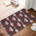 thumbnail image 1 of Front Door Mat Indoor Outdoor Outside Entrance - 16*24in Washable Pink Cat Halloween Spooky Thin Bathroom Rugs Fit Under Door, Bath Rugs for Bathroom, Kitchen Rugs Mats for Floor, 1 of 6
