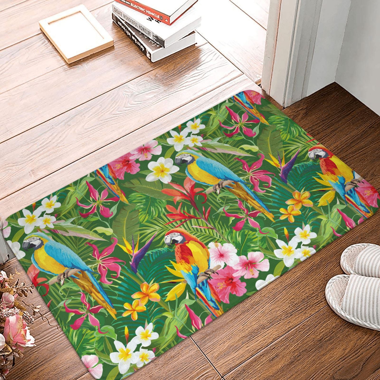 Parros Rugs Front Door Mat Indoor Outdoor Outside Entrance - 16*24in Washable ...