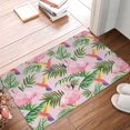 thumbnail image 1 of Front Door Mat Indoor Outdoor Outside Entrance - 16*24in Washable Tropical Flamingo Hummingbird Thin Bathroom Rugs Fit Under Door, Bath Rugs for Bathroom, Kitchen Rugs Mats for Floor, 1 of 6