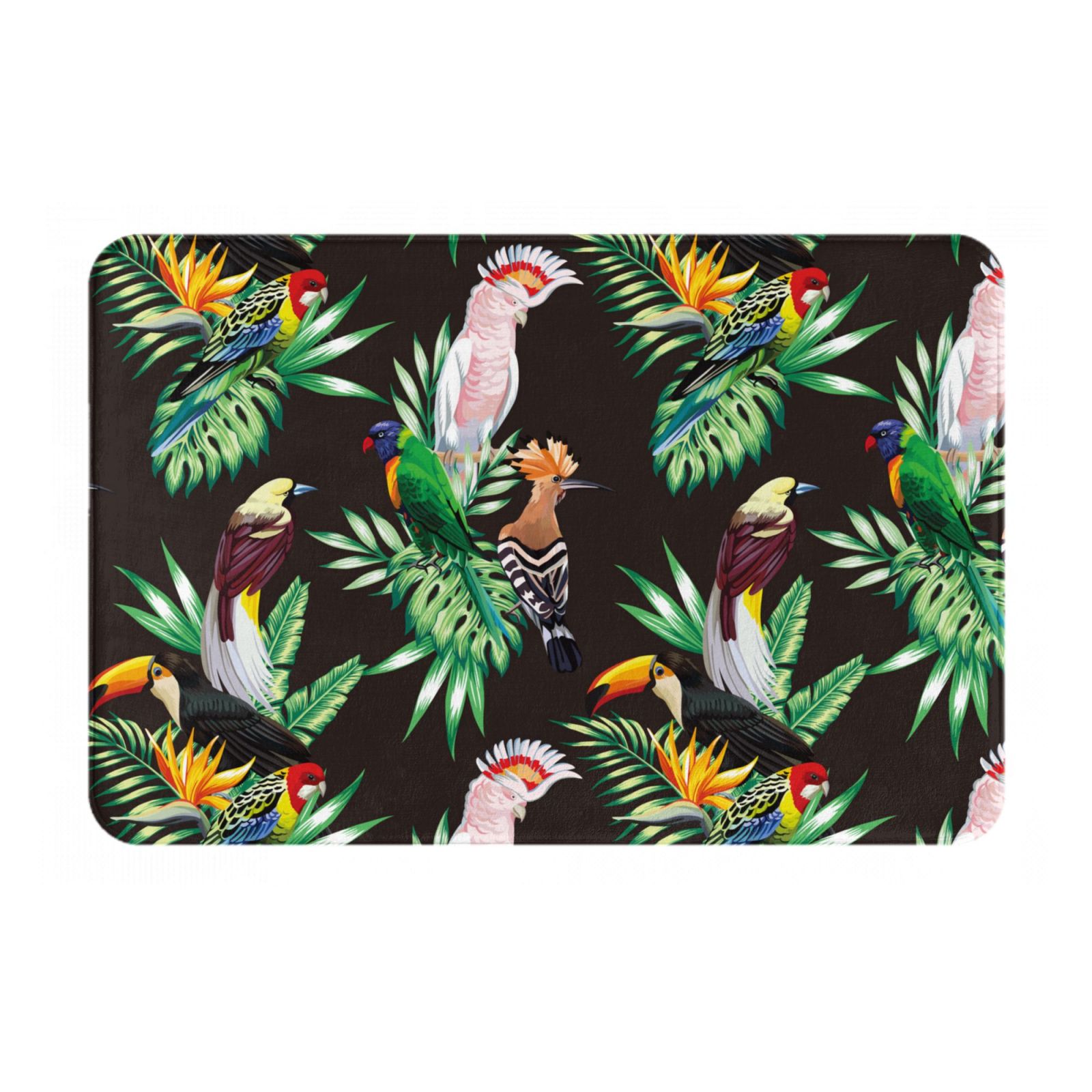 Parros Rugs Front Door Mat Indoor Outdoor Outside Entrance - Cartoon Cute Parrot ...