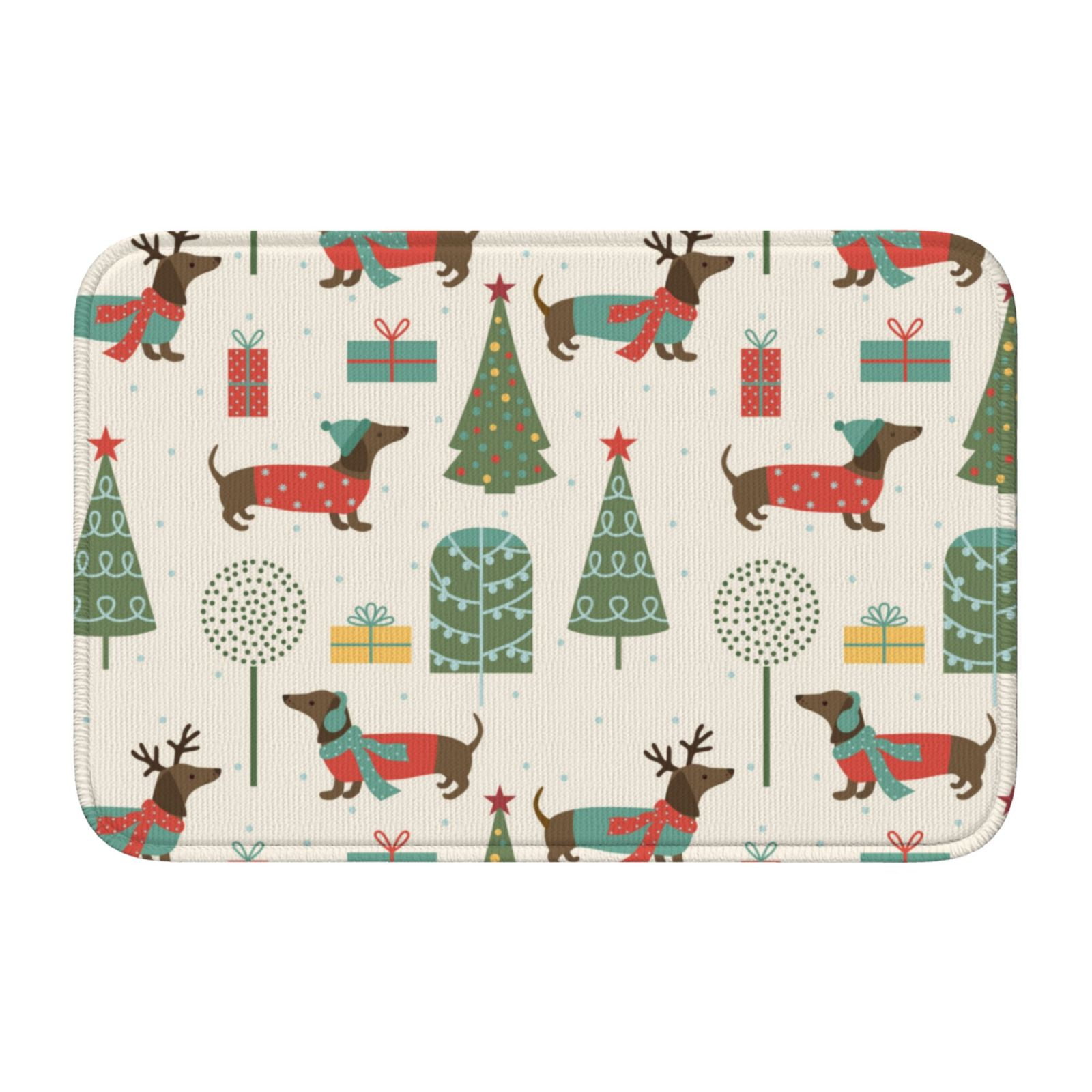 Front Door Mat Indoor Outdoor Outside Entrance - Dachshund Dog Puppy ...