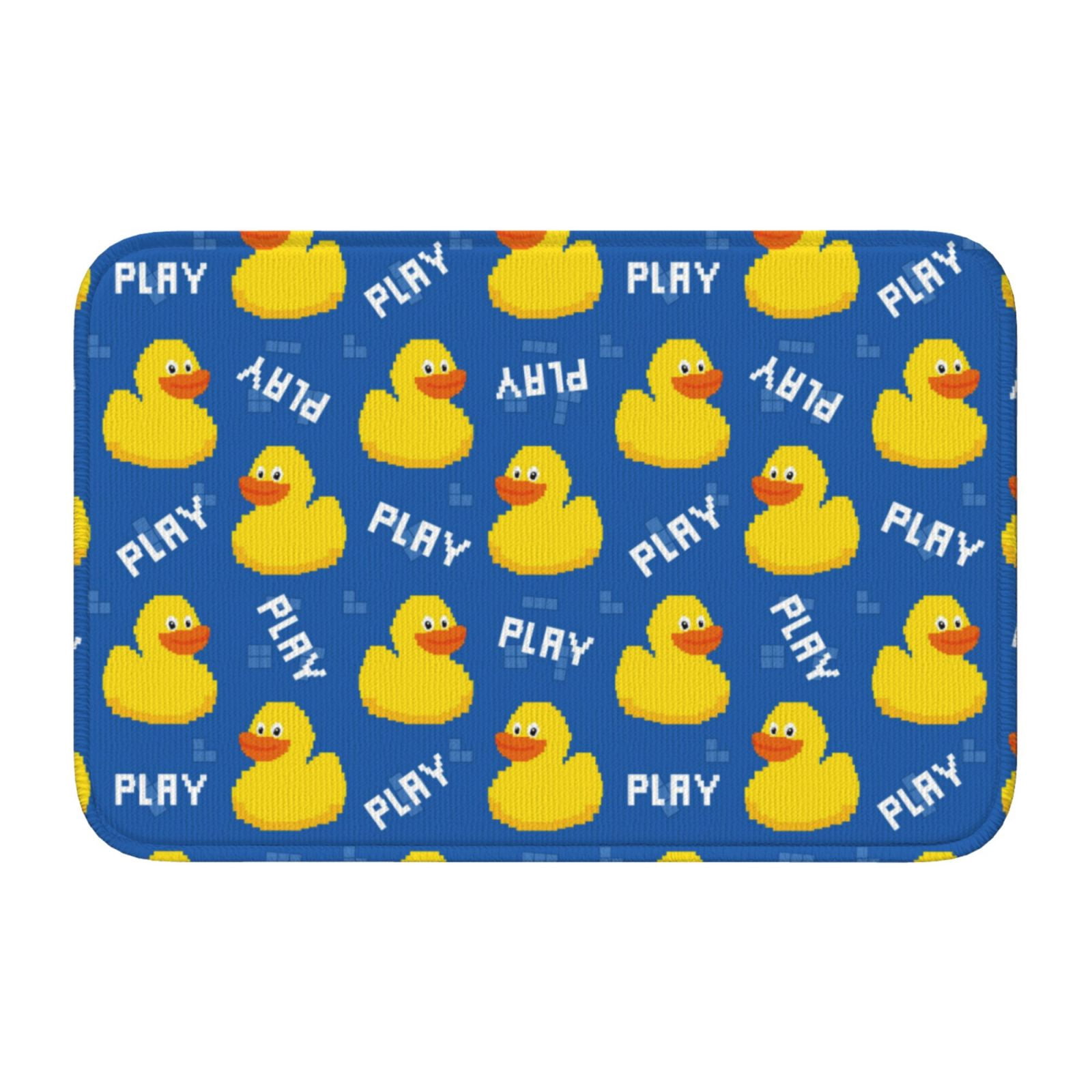 Front Door Mat Indoor Outdoor Outside Entrance - Game Style Cute Duck ...