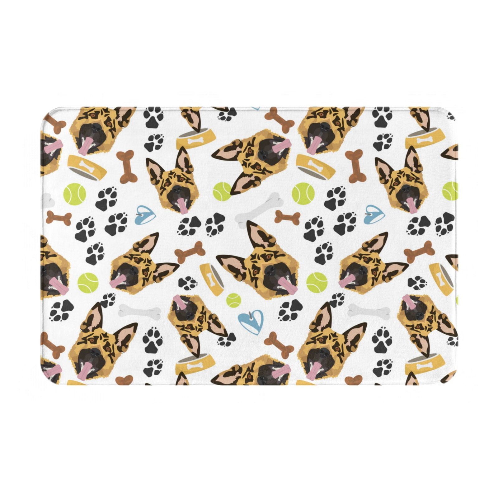 Front Door Mat Indoor Outdoor Outside Entrance - German Shepherd Dog No ...