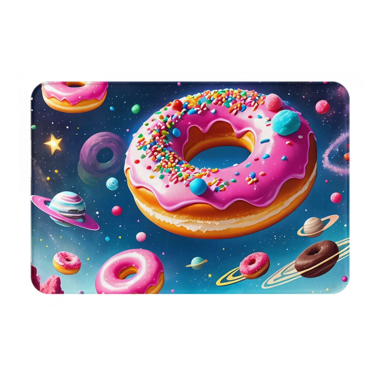 Front Door Mat Indoor Outdoor Outside Entrance - Starry Sky Colorful ...