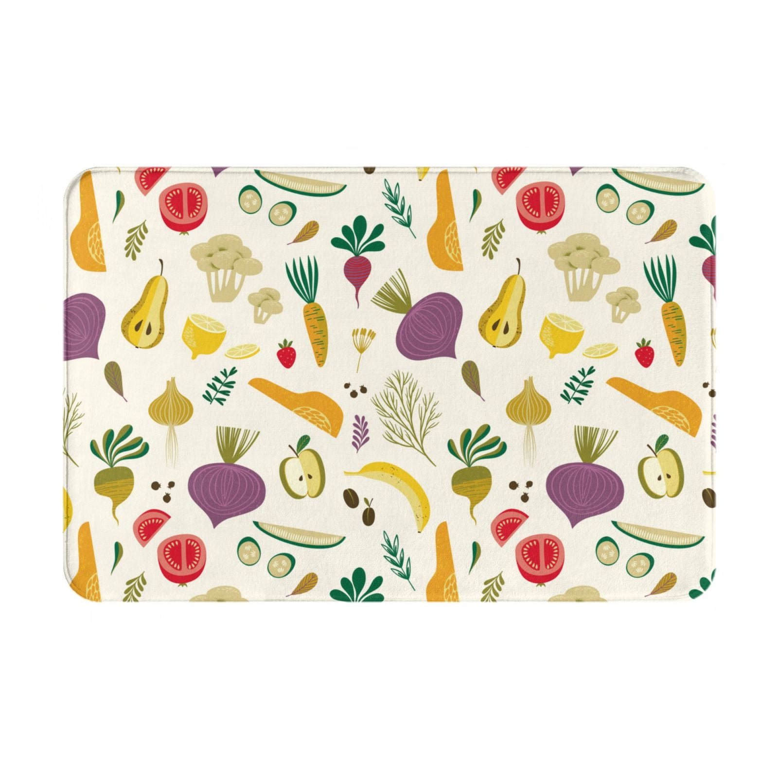 Front Door Mat Indoor Outdoor Outside Entrance Vegetable 16*24in