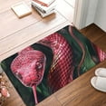 Front Door Mat Indoor, Red Viper Jungle Intensity Living Room Rug