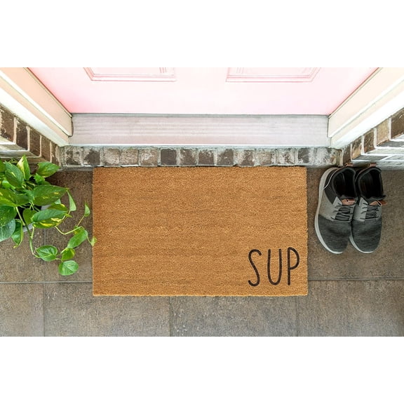 Front Door Mat Indoor Sup Sup Doormat Backing Lasting Doormat Floor Front Door Mat Funny Doormat Non-Slip Washable Mat Cute Rugs for Kitchen Front Door Bathroom Entrance Indoor 16x24 inch