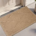 thumbnail image 1 of Front Doormat Non Slip Outdoor Mat 17"x29", Dirt Trapper TPE Welcome Mats Outdoor Indoor Rug, Durable Easy Clean Low Profile Doormat for Garage ,Entryway, Patio, High Traffic Areas, Beige, 1 of 11