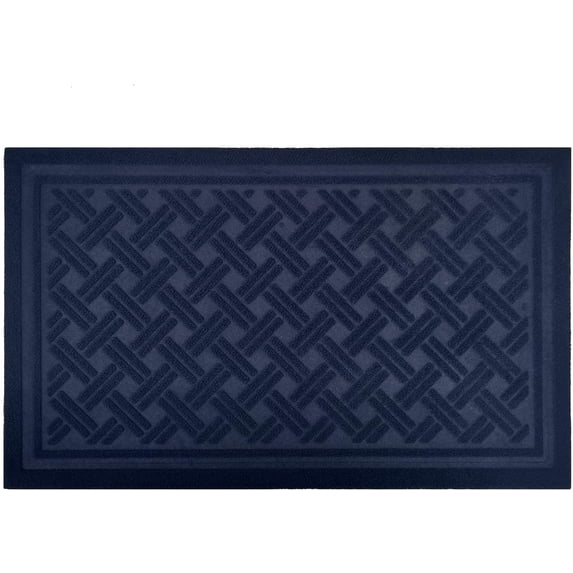 Front Door Mat Outdoor Entrance Mat Rug, Floor Mat Shoes Scraper Doormat, 17.75''x29.75'' Patio Rug Dirt Debris Mud Trapper Out Door Mat Low Profile Washable Carpet