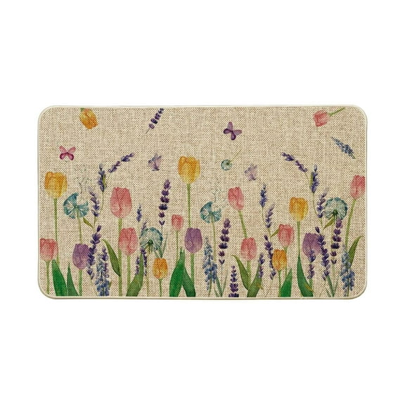 Front Door Mat Outdoor Entrance Outdoor Summer Door Mat Outdoor Welcome Mat Flowers Mat for Front Door Outside Sales Today Clearance Front Door Mats Outdoor for Garden Yard Patio Porch 16 x 24 Inch