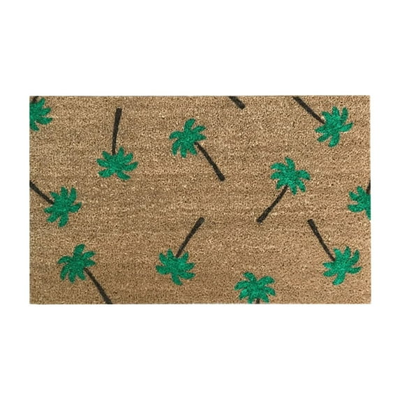 Front Door Mat Outdoor Entrance Summer Outdoor Decor Funny Welcome Mats for Front Door Leaf Green Doormats for Outdoor Entrance Home Lightning Deals of Today Outdoor Door Mats for Yard Patio 16x24IN