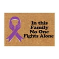 Front Door Mat Outside Entrance Cancer Awareness Doormat Pink Ribbon