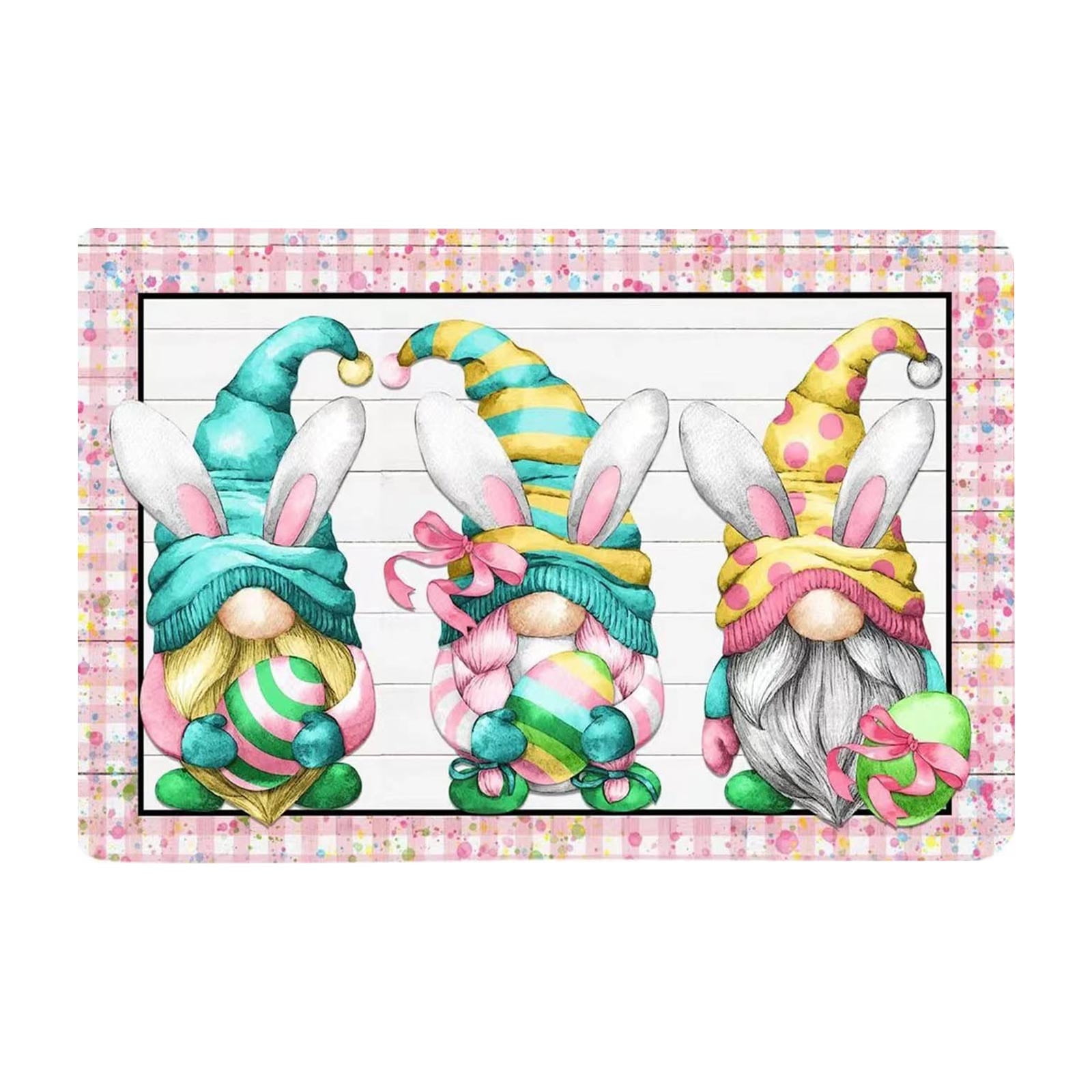 Front Door Mat Outside Entrance Decorative Floor Mat Truck Floral