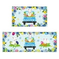 Front Door Mat Outside Entrance Easter Floor Mat Two Piece Set