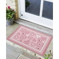 thumbnail image 1 of Front Door Mat Pink Stripe Love Valentine''s Day Doormat Absorbent Dirt Resist Welcome Door Mats Non-Slip 18x30 inch Floor Mat Low Profile Entryway Mats for Home Indoor Outdoor, 1 of 6