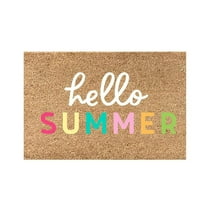 Front Door Mat Summer Holiday Welcome Mat Doormat Indoor Outdoor Rugs✨y G7G0