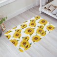 Front Door Mat Sunflower Yellow Flower Plants Entrance Doormat NonSlip