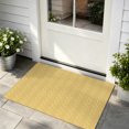 Yellow Shop Front Front Door Mat, Yellow Boho Indoor Door Mats for Entryway TPR Backing ...