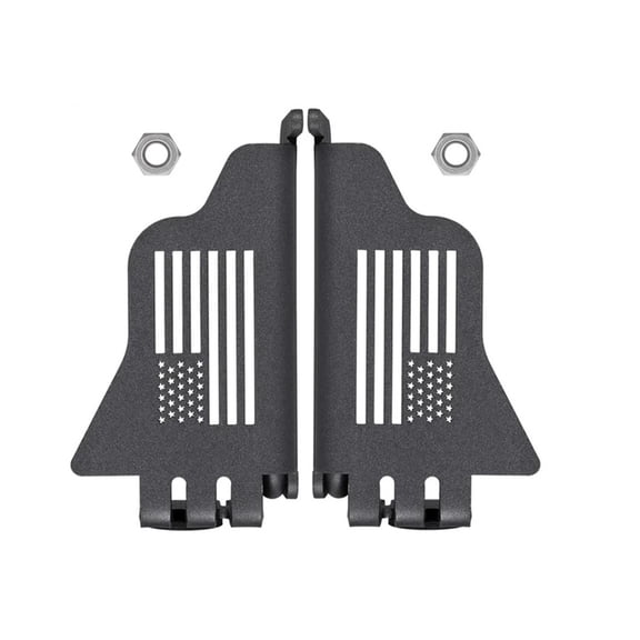 Front Door Metal Rest Pedals Foot Pegs For 2007-2022 Jeep Wrangler JK JKU JL JLU