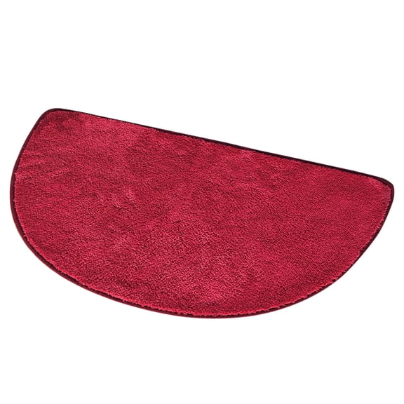 Front Door Pad Semi-circular Polyester Bath Pad with TPR Non-Slide Backing 45 cm x 70 cm Water Absorbing Floor Pad for Bathroom Entrance