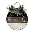 thumbnail image 1 of Front Door Porch Decorations This is Us Door Hanging Sign 11 inch Wooden Wall Sign, Rustic Holiday Wreath Decor for Front Door Porch Home Window Wall Farmhouse Decorations, 1 of 5