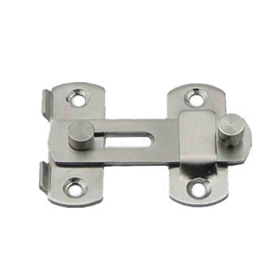 Front Door Reinforcement Lock Aluminum Alloy Home Security Locks Hardware Entry Tools Improvement, 5 cm2 cm, Silver