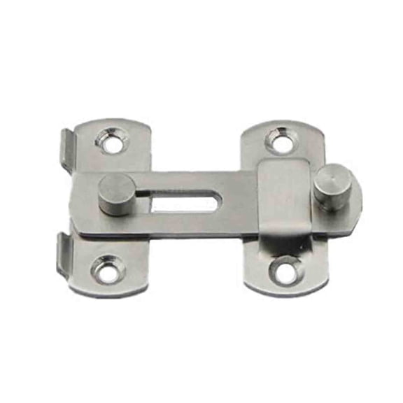 Front Door Reinforcement Lock for Security – Aluminum Alloy Door Locking System for Home Heavy Duty Front Door Lock Tools & Home Improvement, 5 cm×2 cm, Silver