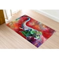 thumbnail image 1 of Front Door Rug, Animal Rug, Non Slip Rug, Area Rug, Classic Rug, Abstract Elephant Rugs, Animal Rugs, Salon Rug, Colorful Rug, Popular Rugs, 3.3'x6.5' - 100x200 cm, 1 of 8