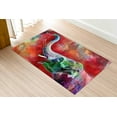thumbnail image 1 of Front Door Rug, Animal Rug, Non Slip Rug, Area Rug, Classic Rug, Abstract Elephant Rugs, Animal Rugs, Salon Rug, Colorful Rug, Popular Rugs, 2.6'x6.5' - 80x200 cm, 1 of 8