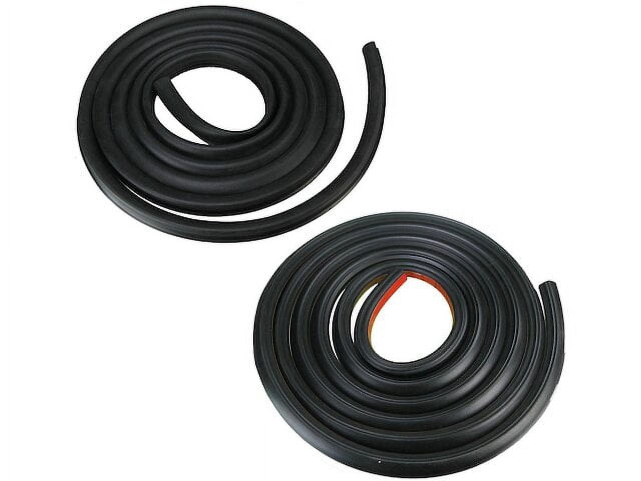 Front Door Weatherstrip Rubber Seal Pair For 1975-1991 Ford Econoline E-Series Van - View #4
