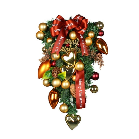 Front Door Trees Decor Artificial Xmas Tree Front Door Wreaths Decoration