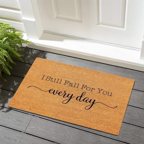 Front Door Welcome Mat God Bless This Home Non-Slip Backing Entrance Mats Low Profile Entrance Door Mats 17x30 inch.