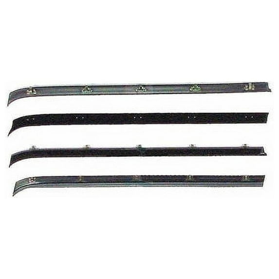 Front Door Window Guide Felt - Compatible with 1987 - 1991 GMC R1500 Suburban 1988 1989 1990