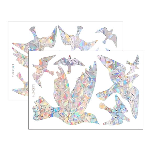 Hytrove Rainbow Prism Adhesive Glass Sticker Assorted Color 1Set 11.8X7.9X0.04In PVC