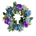 Front Door Wreath European And American Blue And Purple Wreath