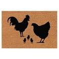 thumbnail image 1 of Front Doormat Indoor Door Mat with Heavy Duty Backing Front Door Mat Outdoor Entrance Funny Chicken Door Mats Slip Dirty Door Rug Outdoor Entrance Porch Mat Rubber Bottom Mats for Floor 16x24IN, 1 of 6