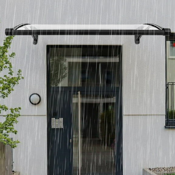 Front Doors/Windows Overhang Awning for Sun Shutter, Enlarged Sink Design Patio Awning Canopy Window Door Awning Canopy