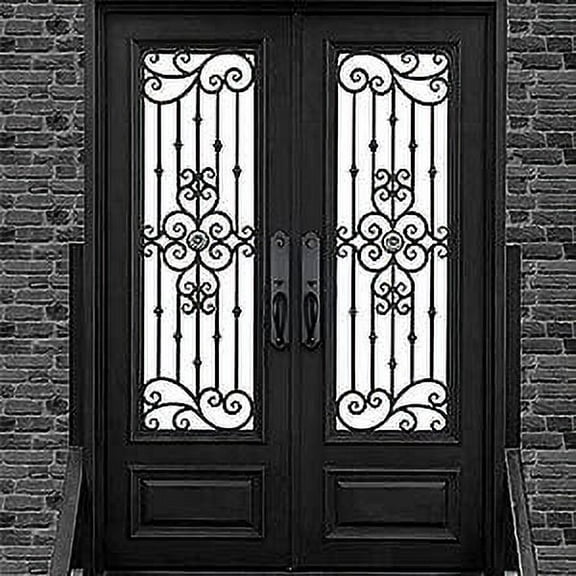 Front Double Out Door Handleset for Exterior Front Door Aged Bronze Finish (Keyed Entry Handle and Dummy Handleset Set),ZSCY-MDHST201810B-knob-SET