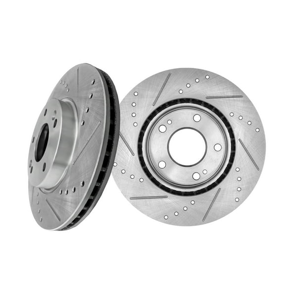 Front Drilled Slotted Brake Disc Rotors 280mm For 2018-2022 Hyundai Kona