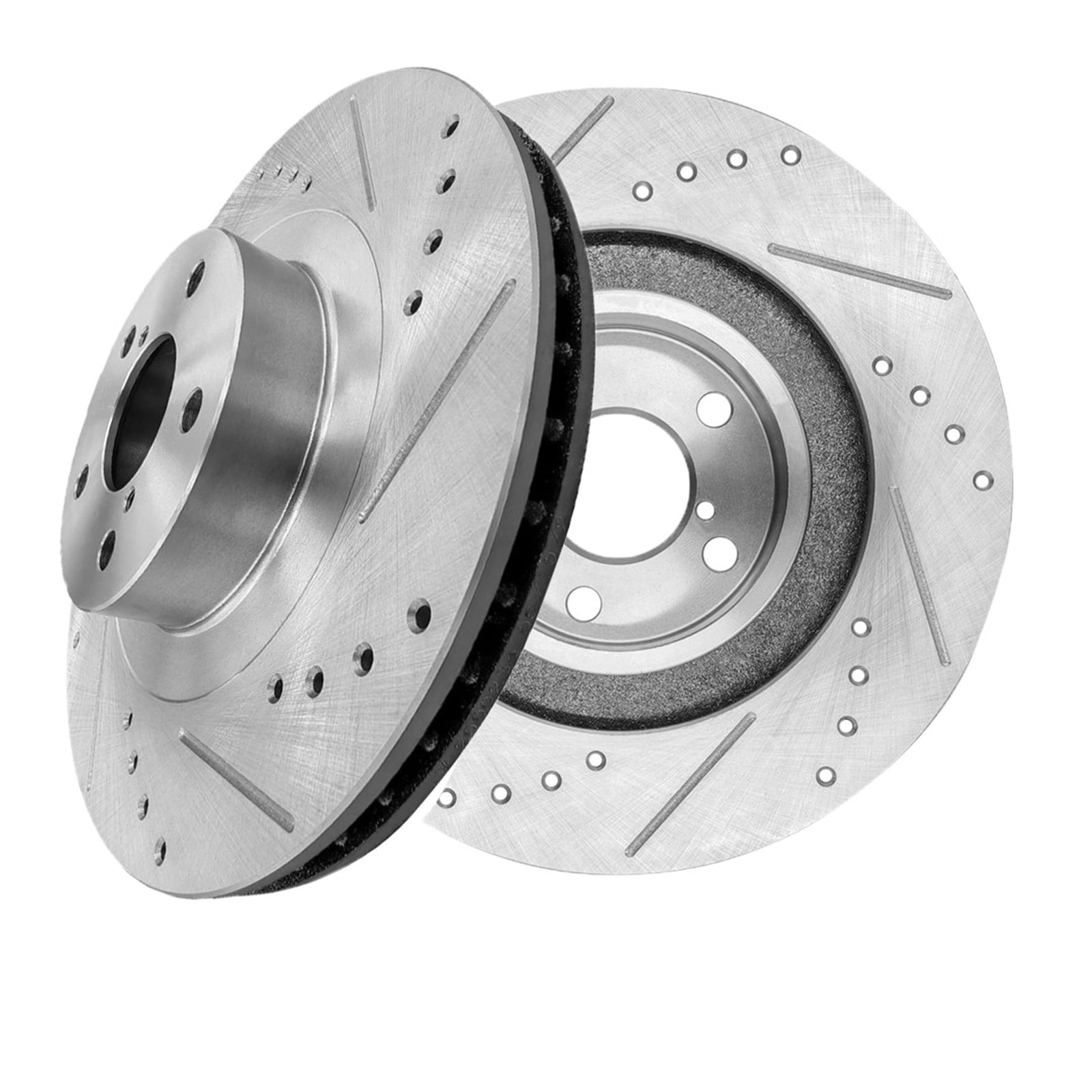 Front Drilled Slotted Brake Disc Rotors 293mm For 2001-2005 Subaru Outback