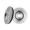 thumbnail image 1 of Front Drilled Slotted Brake Disc Rotors 296mm For 2007-2009 Saturn Aura, 1 of 6