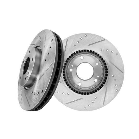 Front Drilled Slotted Brake Disc Rotors 300mm For 2008-2015 Hyundai Sonata