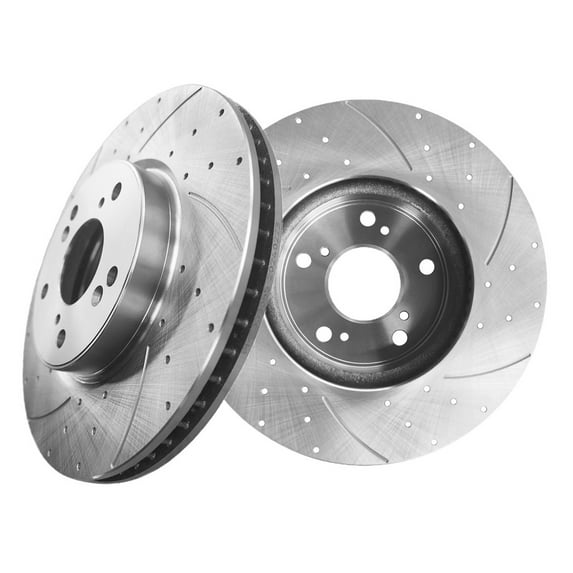 Front Drilled Slotted Brake Disc Rotors For 2013-2022 Honda Accord