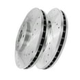 thumbnail image 1 of Front Drilled Slotted Disc Brake Rotors For 2003-2008 Honda Pilot, 1 of 7