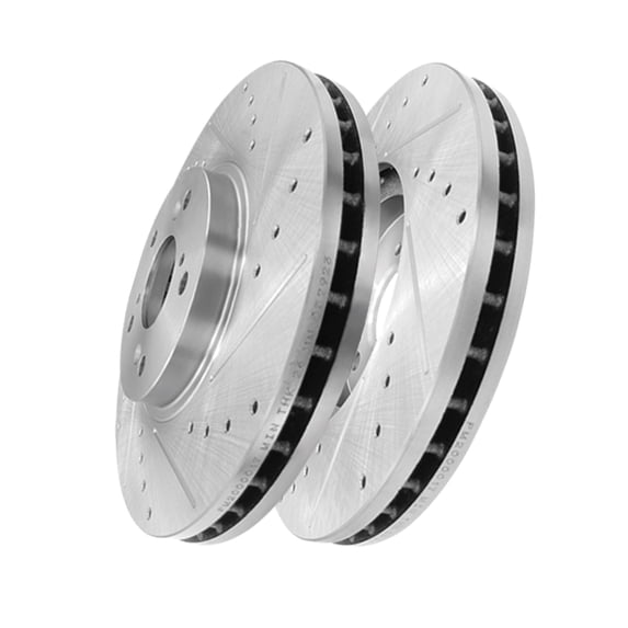 Front Drilled Slotted Disc Brake Rotors For 2003-2008 Honda Pilot
